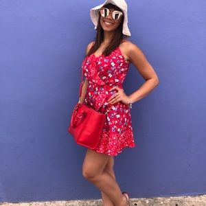 Floral Wrap Cami dress
